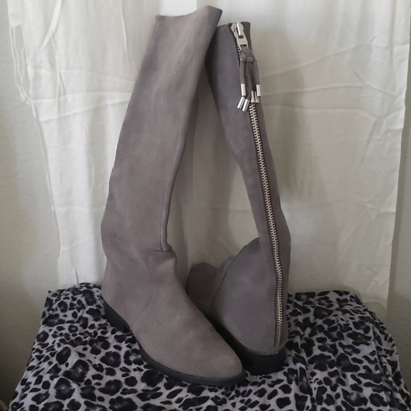 Calvin Klein Shoes - Calvin Klein suede grey boots